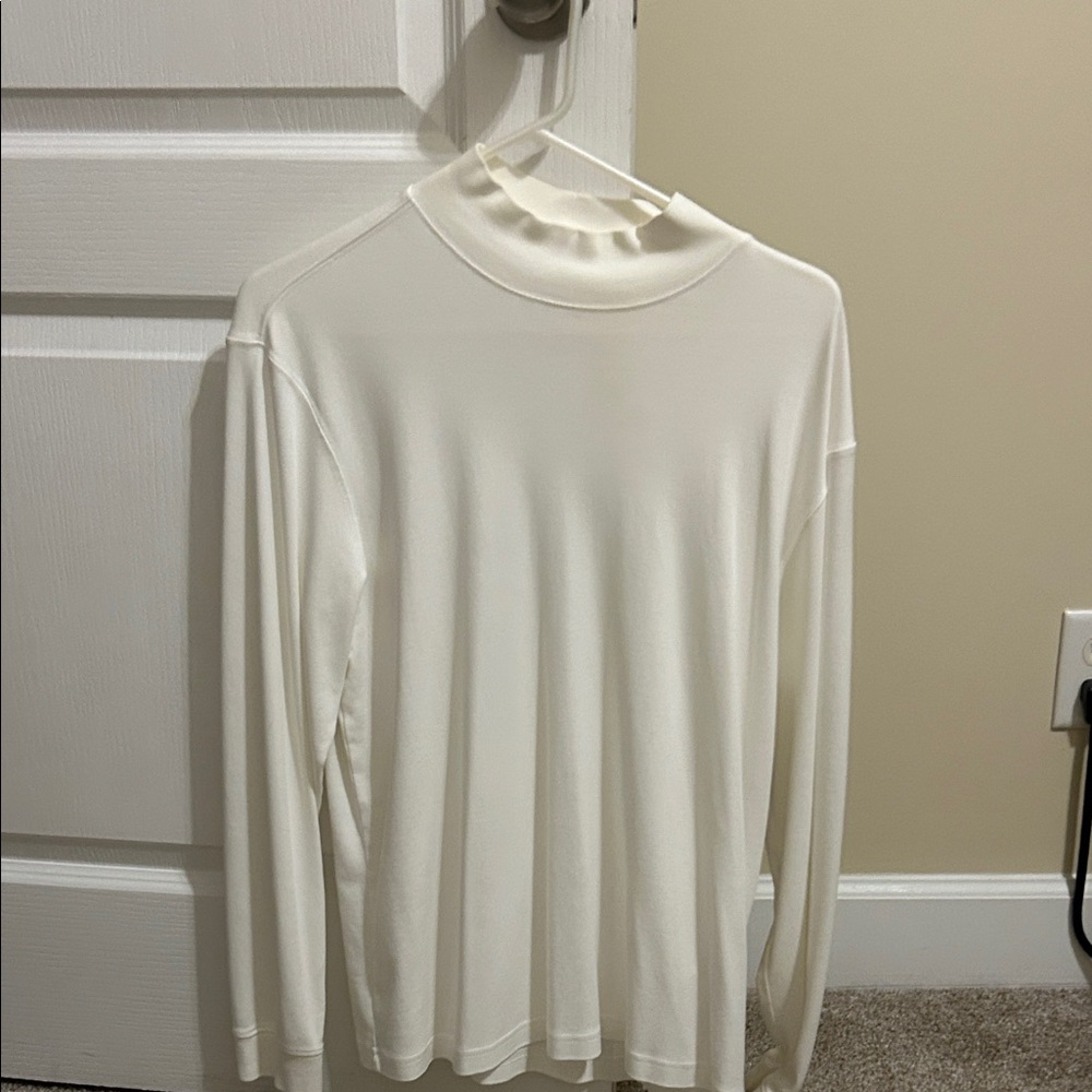 L.L. Bean Cream Long Sleeve Tee